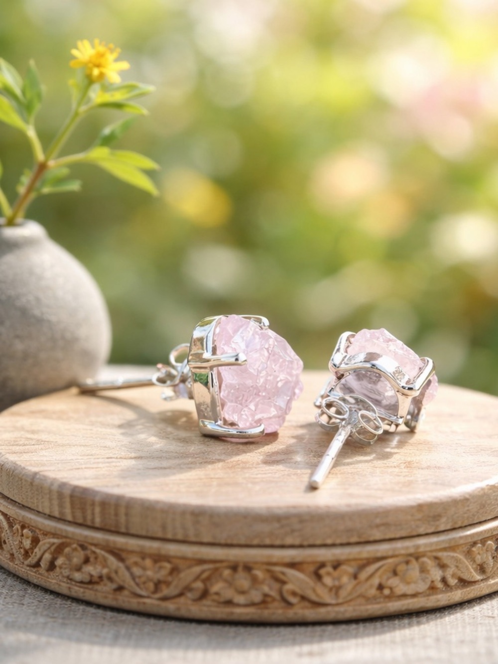 Morganite Earrings - Picture 4 of 13